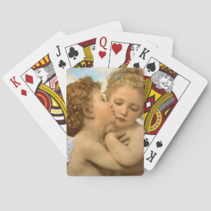 Jeu De Cartes First Kiss (détail d'ange) par Bouguereau