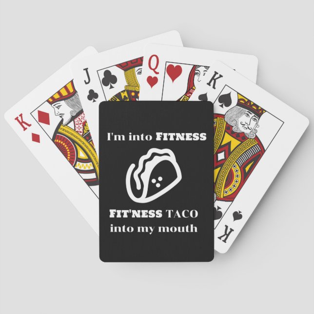 Jeu De Cartes Fitness TACO Funny Sarcastique nouveauté Cadeau gr (dos)