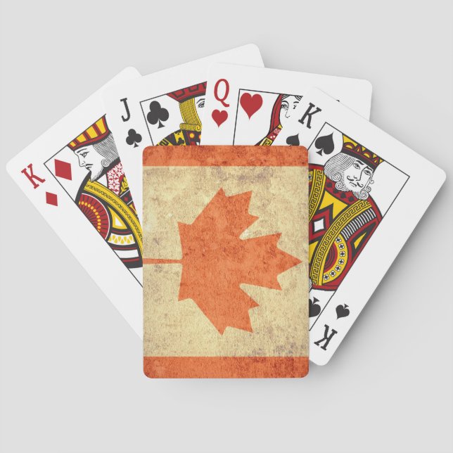 Jeu De Cartes Flag du Canada (dos)