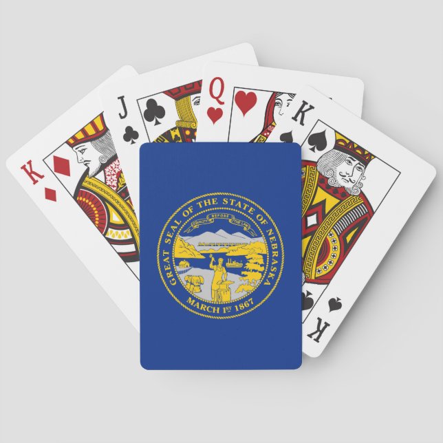 Jeu De Cartes Flag du Nebraska (dos)