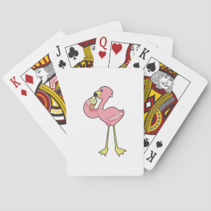 Jeu De Cartes Flamant avec glace au waffle