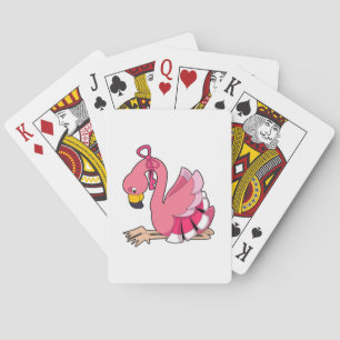 Jeu De Cartes Flamant rose avec ruban