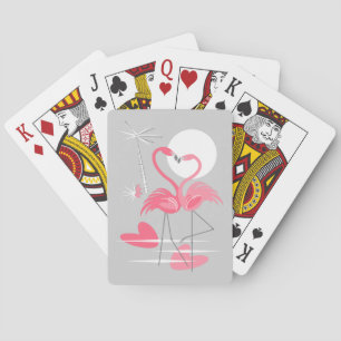 Jeu De Cartes Flamant rose Love jouer aux cartes rose