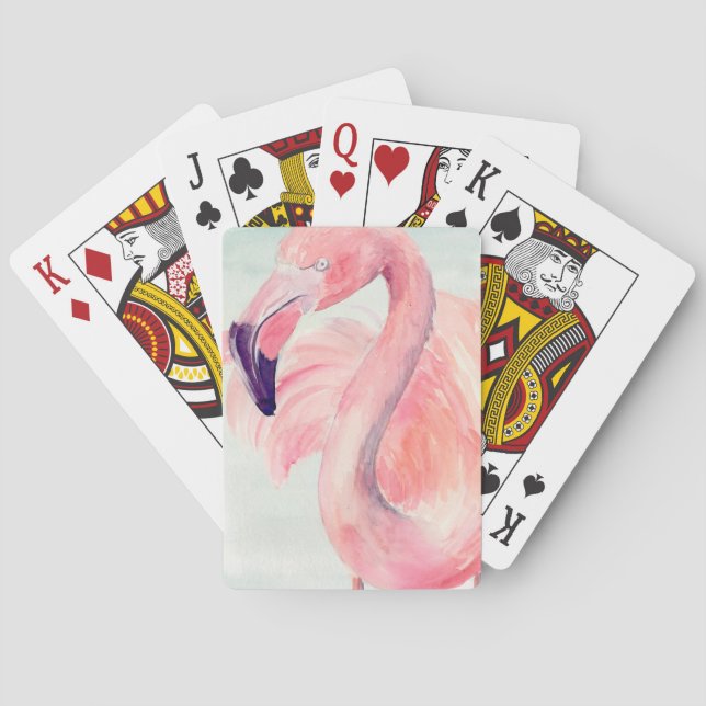 Jeu De Cartes Flamant rose Pastel (dos)