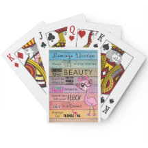 FLAMANT ROSE WISDOM Classic Playing Cartes