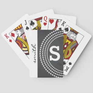 Jeu De Cartes Flèches circulaires de tableau noir personnalisées