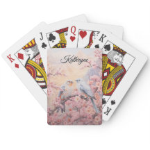 Fleur de cerisier personnalisée avec oiseau