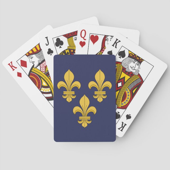 Jeu De Cartes Fleur-De-lis (dos)