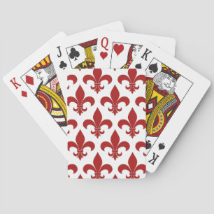 Jeu De Cartes Fleur de lis Motif
