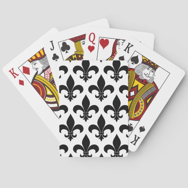 Jeu De Cartes Fleur de lis Motif Classic (dos)