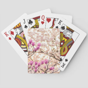 Jeu De Cartes Fleur de printemps rose pourpre en floraison