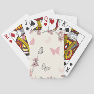 Jeu De Cartes Fleur d'Élégant Papillon (6)