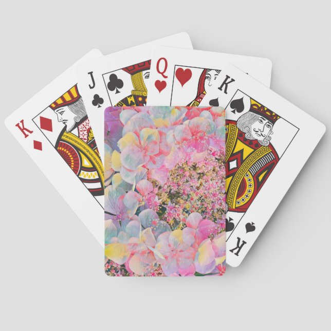 Jeu De Cartes Fleur d'été Hydrangea en fleurs (dos)