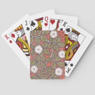 Jeu De Cartes Fleur d'illustration Rose sauvage Vintage