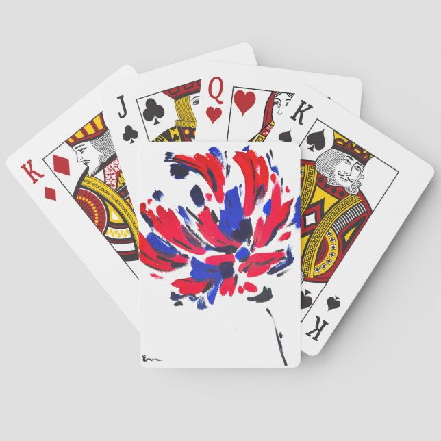 Jeu De Cartes Fleur éclatée (dos)