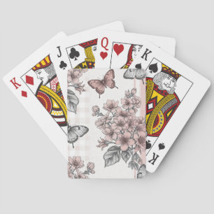 Jeu De Cartes Fleur Élégante de Papillon (1)