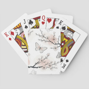 Jeu De Cartes Fleur Élégante de Papillon (10)
