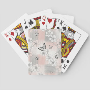 Jeu De Cartes Fleur Élégante de Papillon (3)