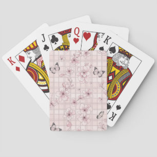 Jeu De Cartes Fleur Élégante de Papillon (7)
