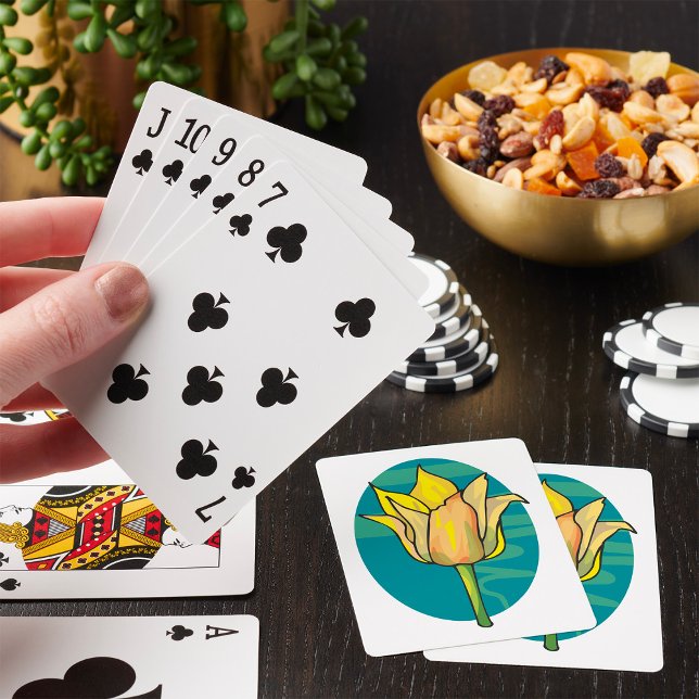 Jeu De Cartes Fleur jaune (Créateur téléchargé)