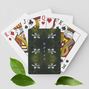 Jeu De Cartes Fleur vert foncé