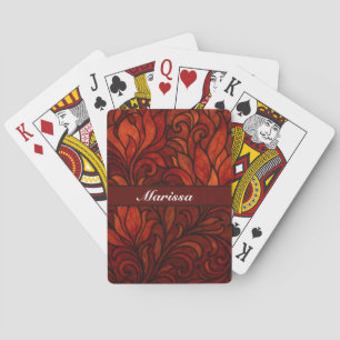 Jeu De Cartes Fleur Vintage