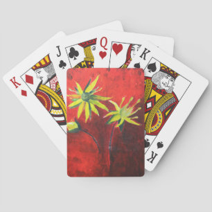 Jeu De Cartes Fleurs Art Peinture Classique Cartes de Jeu