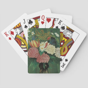 Jeu De Cartes Fleurs avec du lierre par Henri Rousseau, Floral V