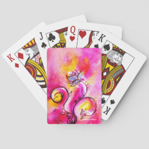Jeu De Cartes FLEURS BLANCHES, ÉPAULES FLEURIES Bleues Jaunes Ro