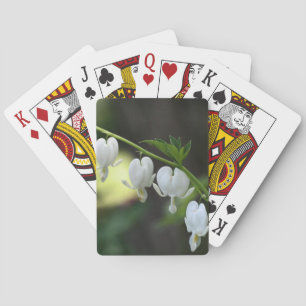 Jeu De Cartes Fleurs cardiaques blanches saignantes