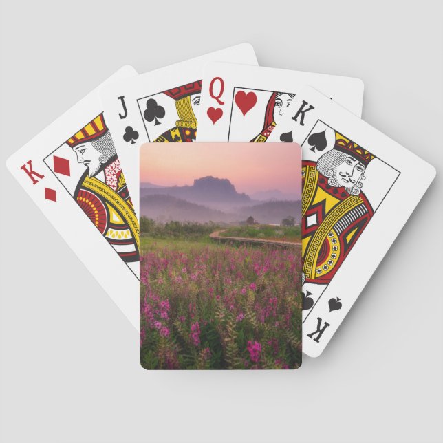 Jeu De Cartes Fleurs | Chiang Dao, Chiang Mai, Thaïlande (dos)