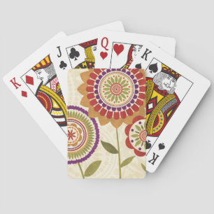 Jeu De Cartes Fleurs d'automne contemporaines