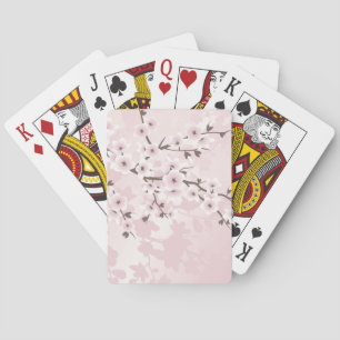 Jeu De Cartes Fleurs de cerisiers pastel Blush