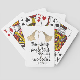 Jeu De Cartes Fleurs de devis d'amitié