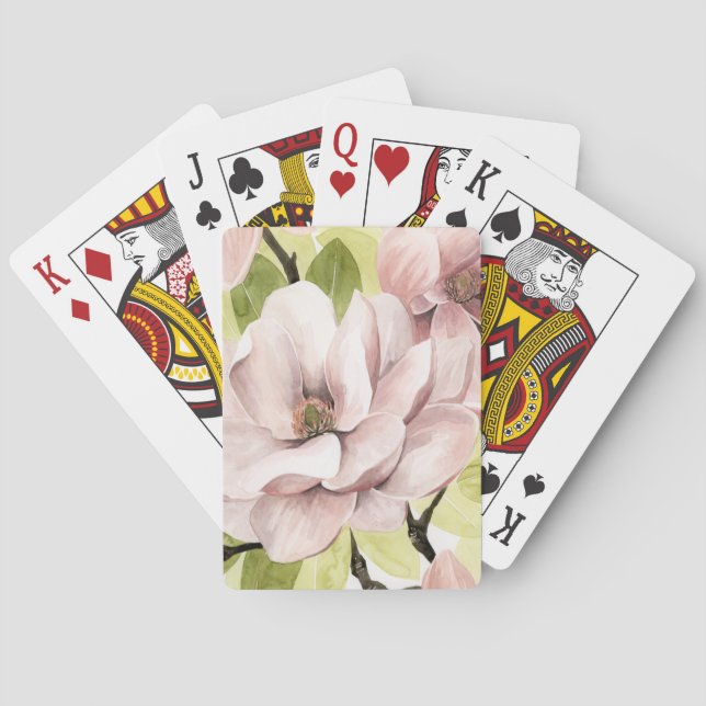 Jeu De Cartes Fleurs de Magnolia (dos)