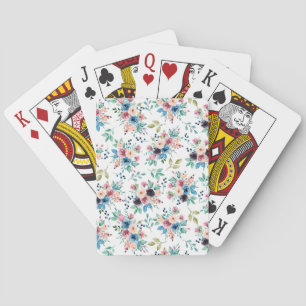 Jeu De Cartes Fleurs de printemps colorées motif