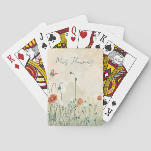 Jeu De Cartes Fleurs de printemps pastorales