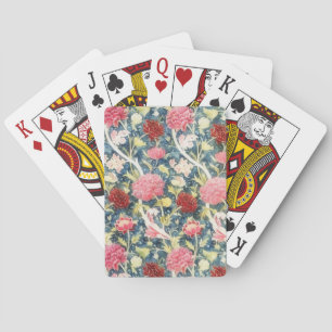 Jeu De Cartes Fleurs de style vintage Art Floral Jouer Cartes