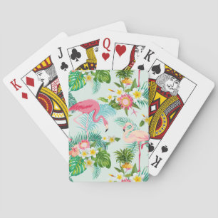 Jeu De Cartes Fleurs Et Oiseaux Tropicaux vintages