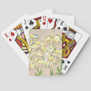 Jeu De Cartes fleurs fanées