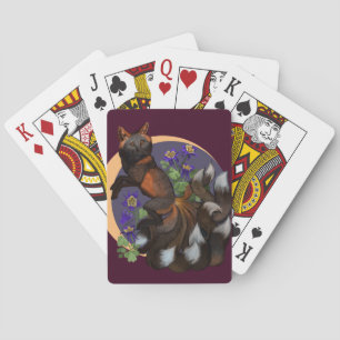 Jeu De Cartes Fleurs Kitsune et Columbine