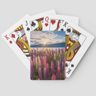 Jeu De Cartes Fleurs Lupines Nouvelle-Zélande