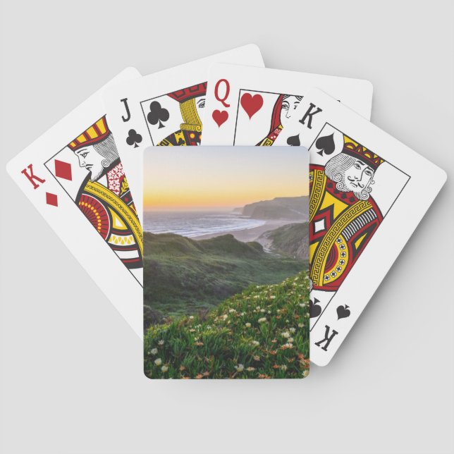 Jeu De Cartes Fleurs | Père Noël Cruz Californie (dos)