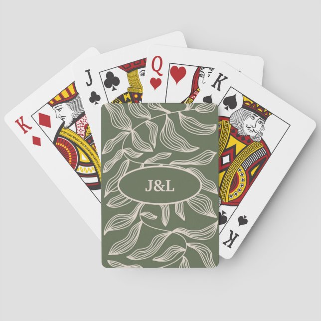 Jeu De Cartes Fleurs Plantes botaniques J&L (dos)