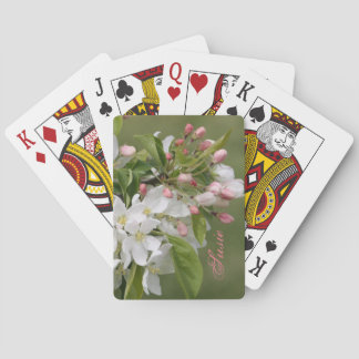 Jeu De Cartes Fleurs roses et blanches