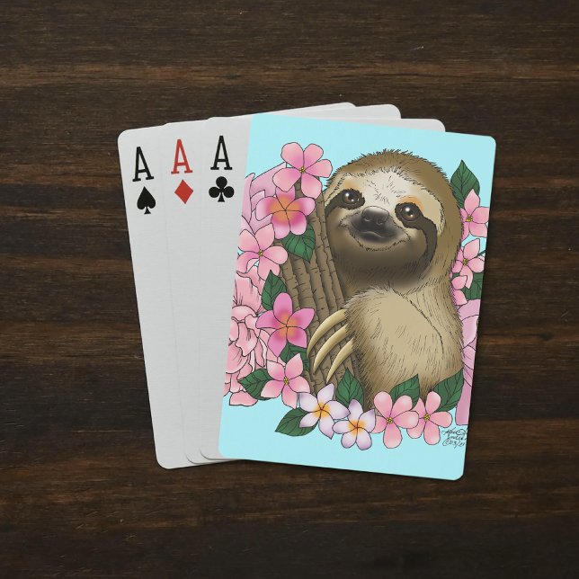 Jeu De Cartes Fleurs roses parentes (Créateur téléchargé)