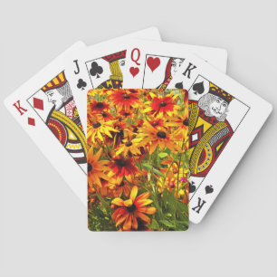 JEU DE CARTES FLEURS RUDBECKIA