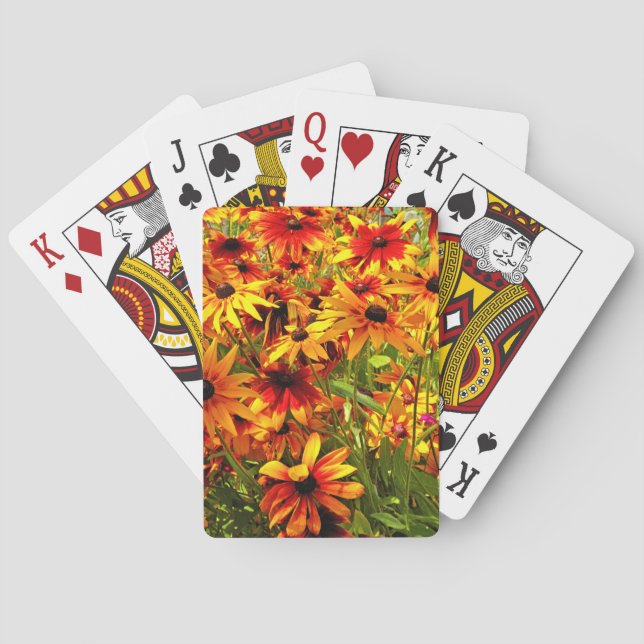 JEU DE CARTES FLEURS RUDBECKIA (dos)
