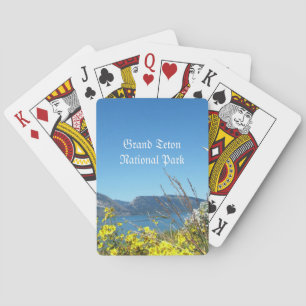 Jeu De Cartes Fleurs sauvages et lac du Parc national de Grand T
