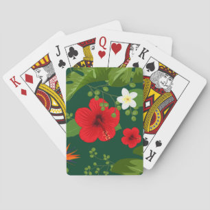 Jeu De Cartes Fleurs tropicales Arrière - plan 8
